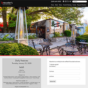 Brewster's Cafe Website