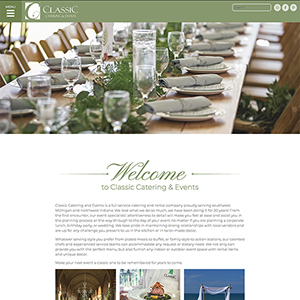Classic Catering and Events Website